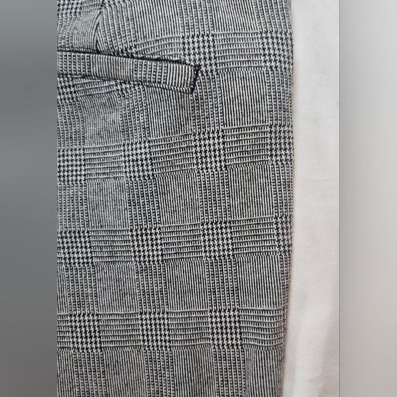 Philosophy Womens Black And White Plaid Straight Leg Button Up Pants Size 10 - Picture 12 of 12